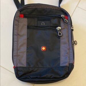 SwissGear Black and Gray Backpacks with Padded Construction